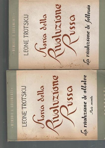 Storia Della Rivoluzione Russa (2 Vol) - Lev Trotskij - copertina