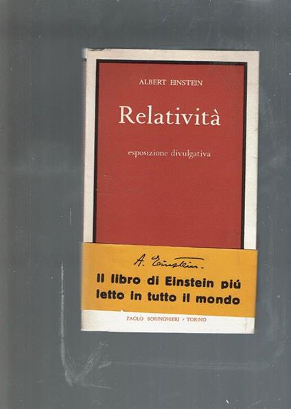 Relatività Esposizione Divulgativa - Albert Einstein - copertina