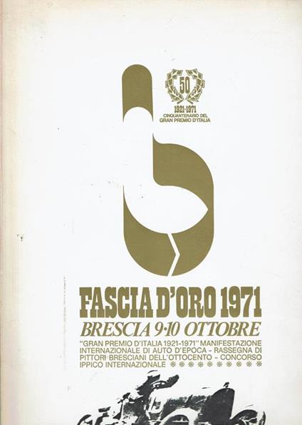 fascia d'oro 1971 - brescia 9/10 ottobre - copertina