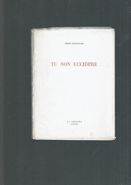 Tu Non Uccidere - copertina