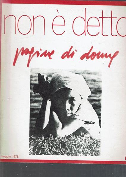 Non è Detto Pagine Di Donne. Maggio 1978 - copertina