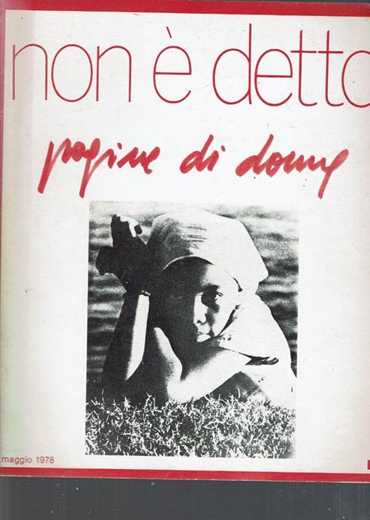 Non è Detto Pagine Di Donne. Maggio 1978 - copertina