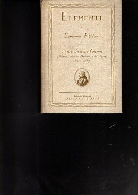 Elementi di economia pubblica - copertina
