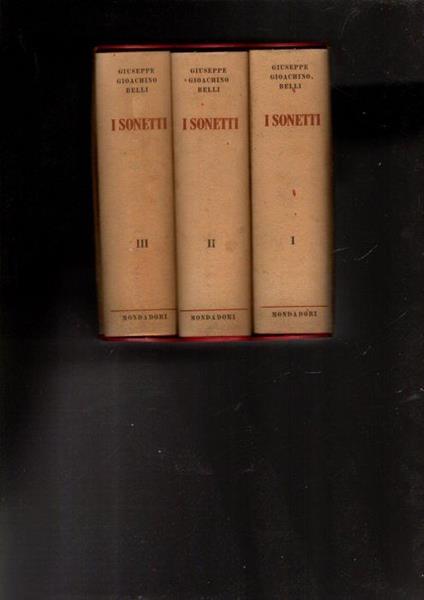 I Sonetti 3 Vol - Giuseppe Gioachino Belli - copertina