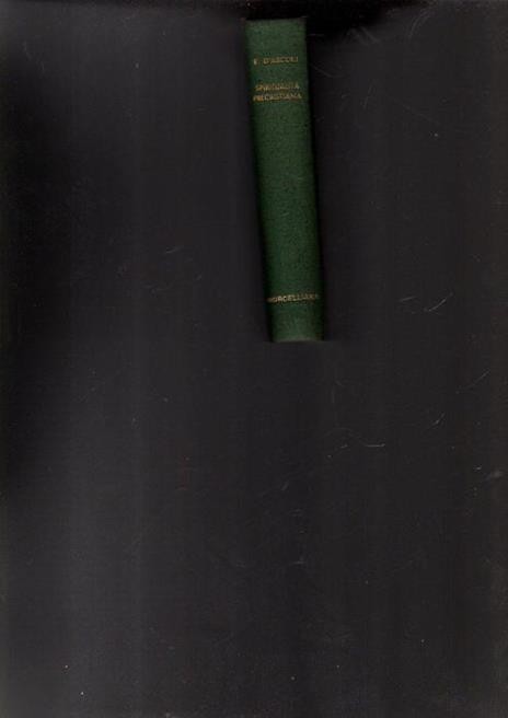 Spiritualita' Precristiana - Emidio D'Ascoli - copertina
