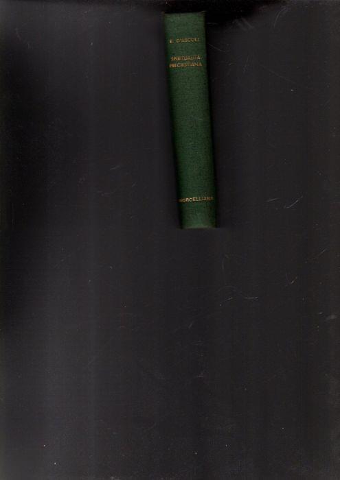 Spiritualita' Precristiana - Emidio D'Ascoli - copertina