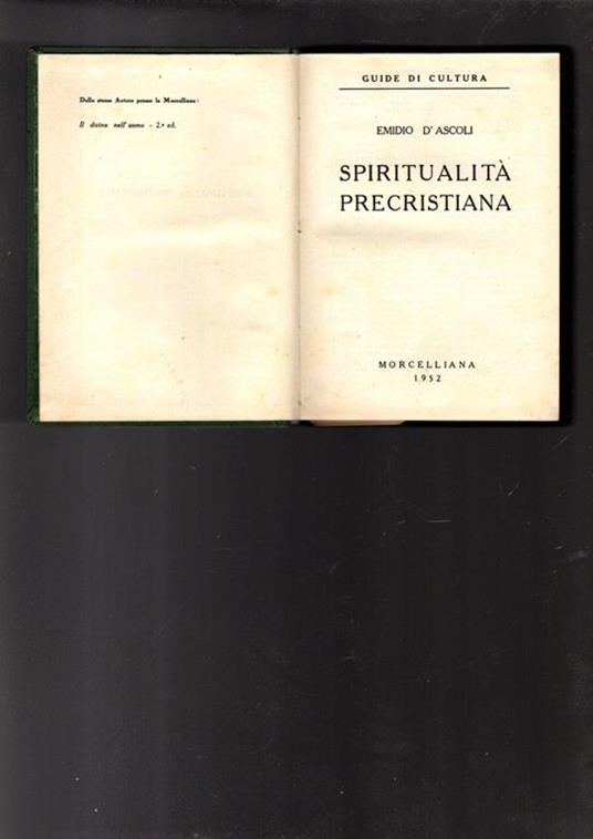 Spiritualita' Precristiana - Emidio D'Ascoli - 2