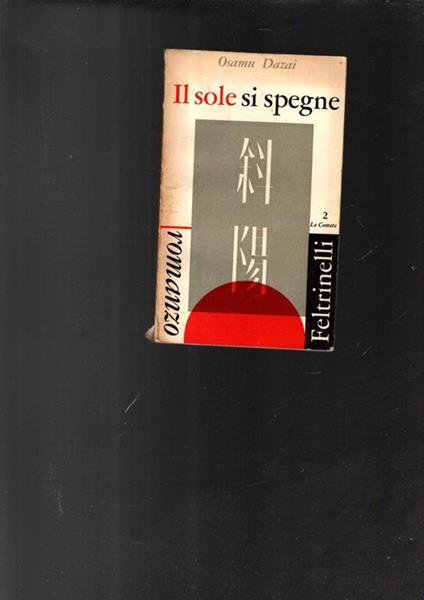 IL Sole Si Spegne - Osamu Dazai - copertina