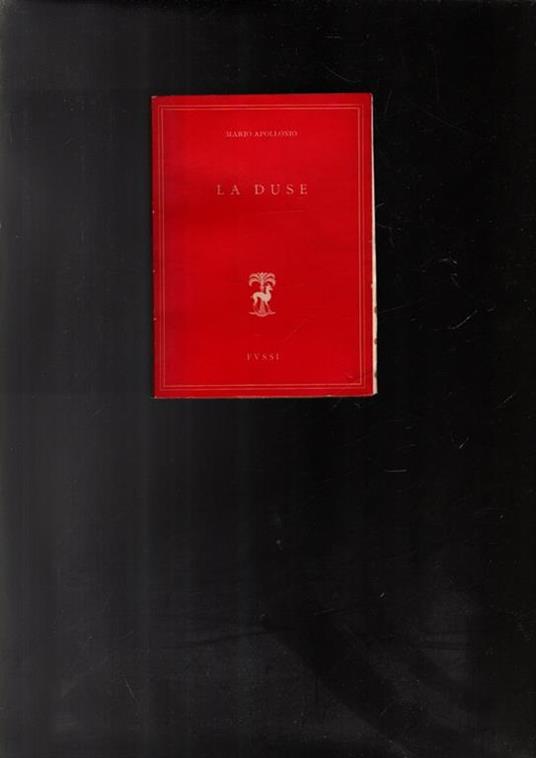 La Duse - Mario Apollonio - copertina