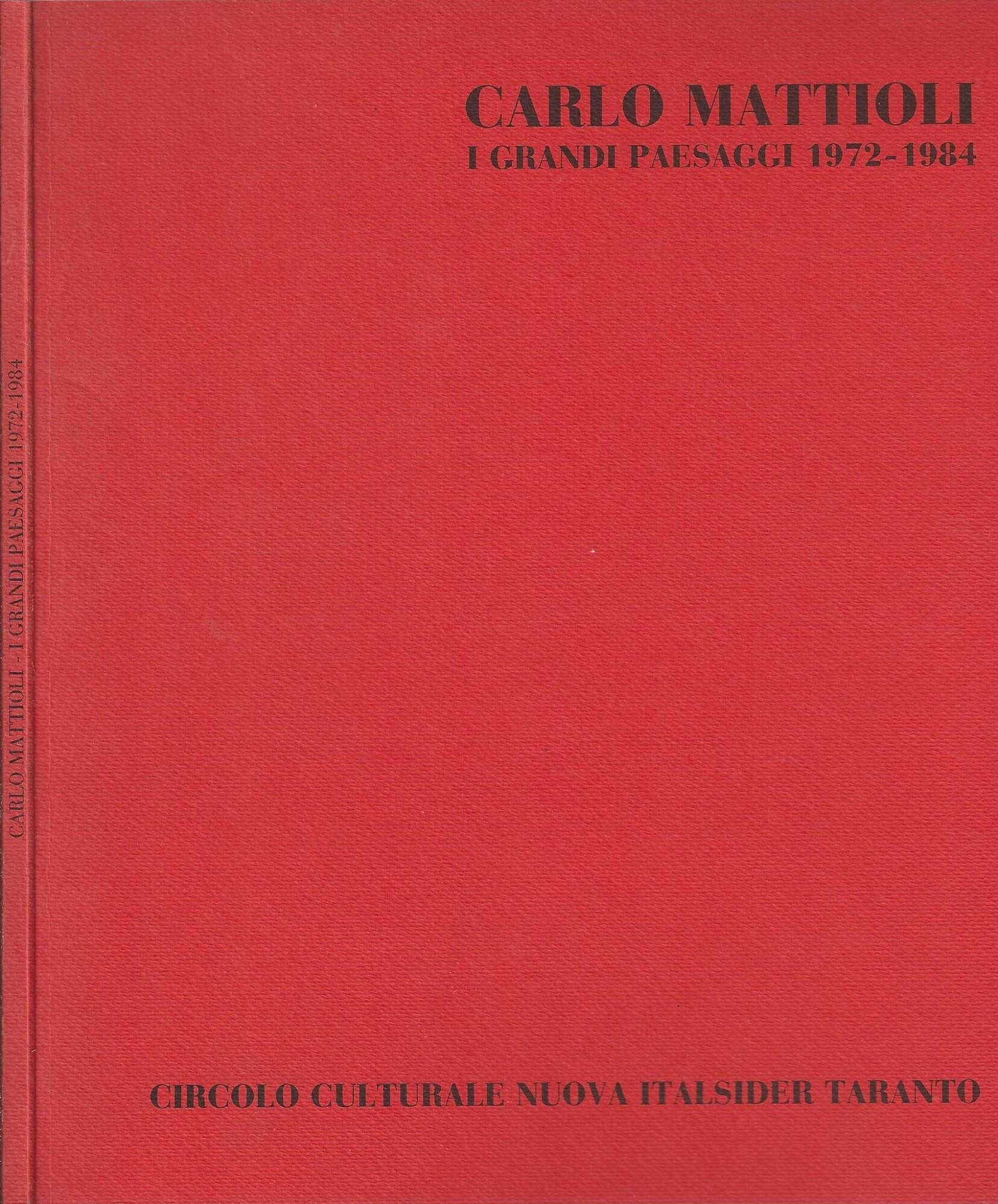 Carlo Mattioli Ventuno Grandi Paesaggi 1972-1984