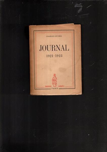 Broché - Journal 1921-1923 - Charles Du Bos - copertina