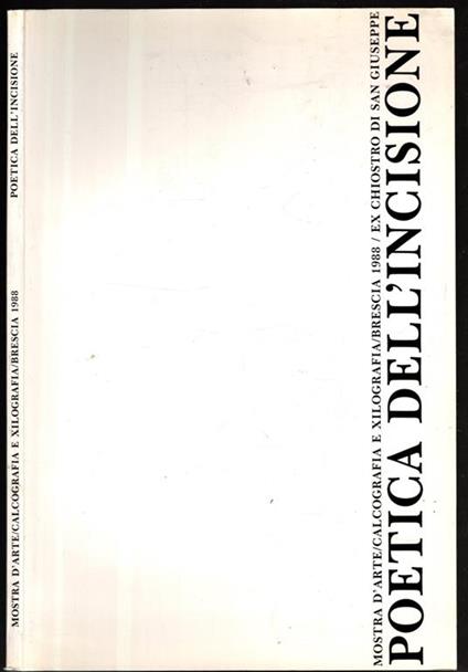 Poetica Dell'Incisione - copertina