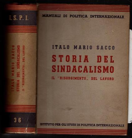 Storia del sindacalismo. Il Risorgimento del lavoro - copertina