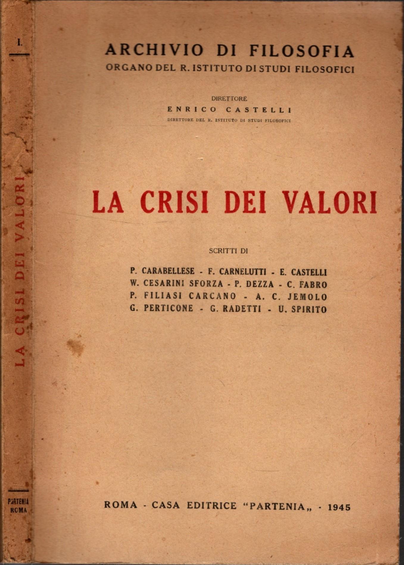 La Crisi Dei Valori
