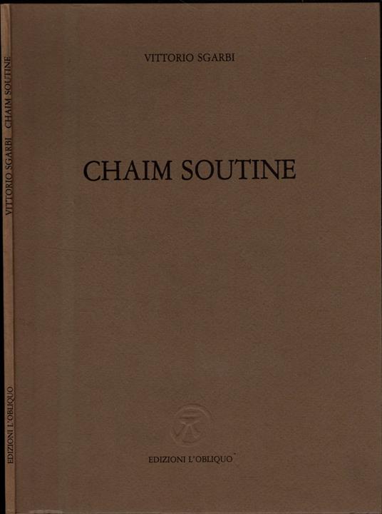 Chaim Soutine - Vittorio Sgarbi - copertina