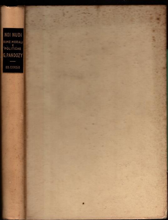 Noi Nudi - Rime - Giovanni Pandozy - copertina