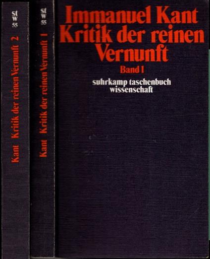 Kritik Der Reinen Vernunft 2 Volumi - Immanuel Kant - copertina
