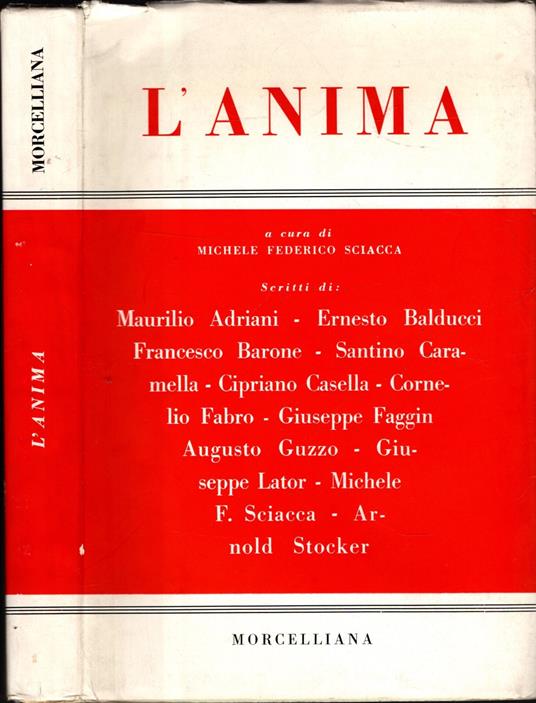 L' Anima - Michele Federico Sciacca - copertina