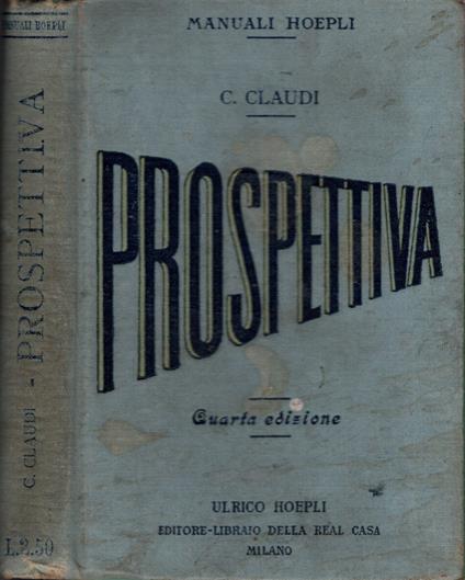 Manuale di Prospettiva - Claudio Claudi - copertina