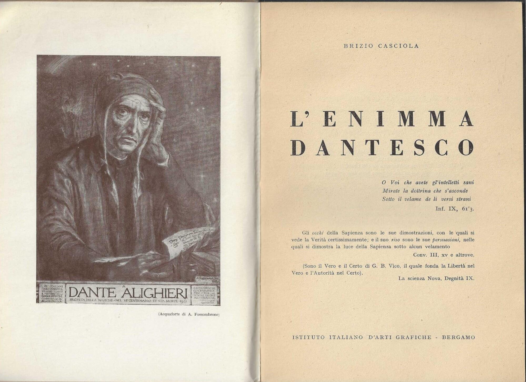 L' enimma Dantesco