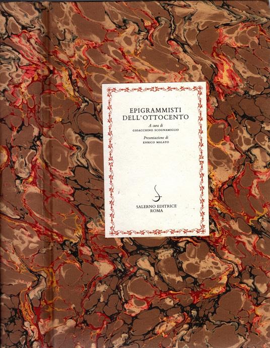 Epigrammisti dell'Ottocento - Gioacchino Scognamiglio - copertina