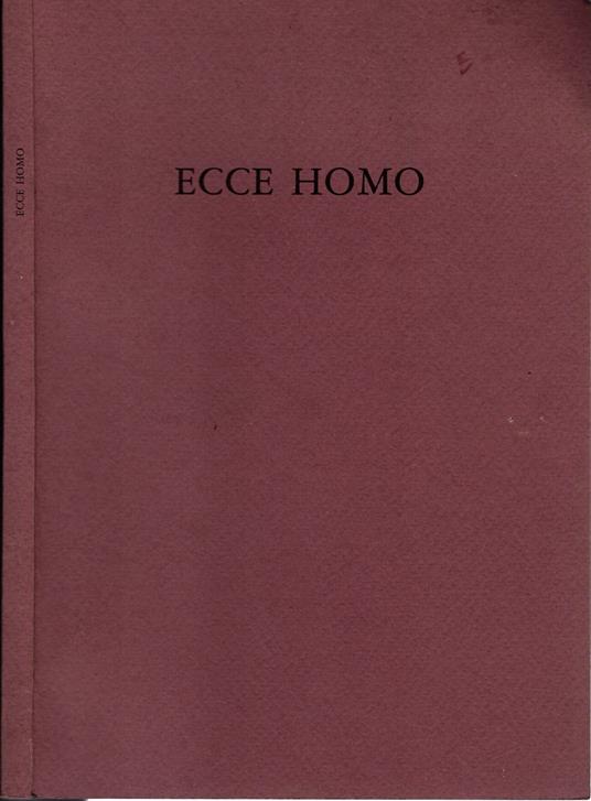 Ecce Homo 9-31 marzo 1991 - copertina