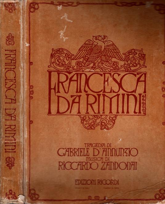 Francesca da Rimini tragedia di Gabriele D'annunzio - copertina