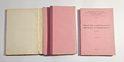 Norme per l'addestramento individuale al combattimento Testo con Tavole del 1956 - copertina