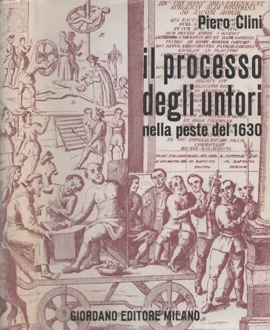 Il processo degli untori nella peste del 1630 - copertina