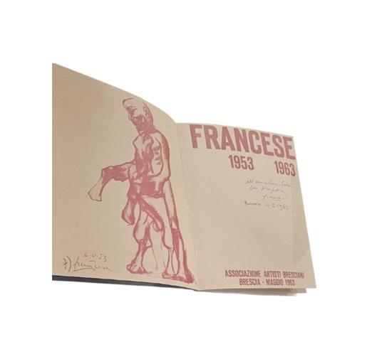 Francese 1953 1963 con autografo ed invito alla mostra - copertina