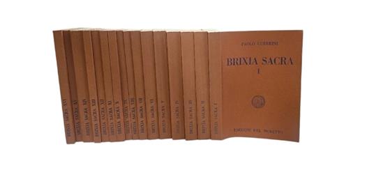 Brixia sacra di Paolo Guerrini 16 vol. Opera completa - copertina