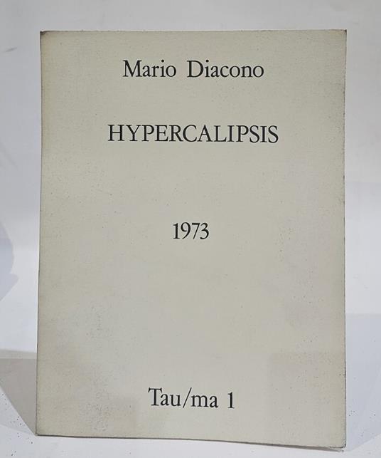 Mario Diacono. Hypercalipsis - copertina
