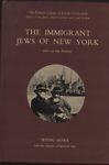 The immigrant jews of New York. 1881 to the Present - Russell Warren Howe - copertina