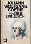 Massime e riflessioni - Johann Wolfgang Goethe - copertina