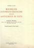Ricerche istorico-critiche delle antichità di Este. Parte prima - Isidoro Alessi - copertina