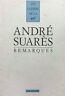 Remarques - André Suares - copertina