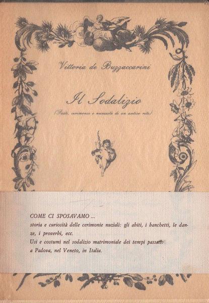 Il sodalizio - De Buzzacarini - copertina