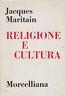 Religione E Cultura - Jacques Maritain - copertina