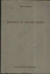 Lettura di Orazio lirico