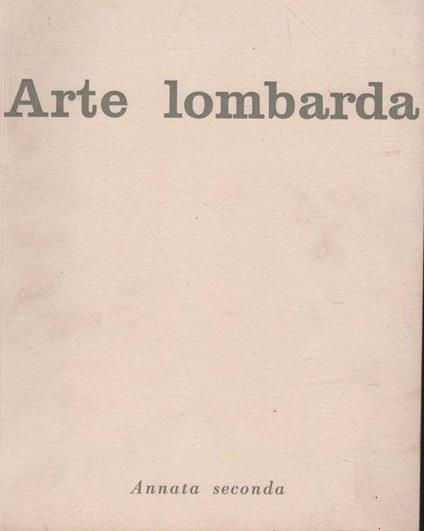 Arte lombarda - copertina