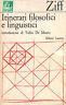 Itinerari filosofici e linguistici - Trisha Ziff - copertina