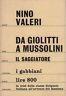 Da Giolitti a Mussolini - Nino Valeri - copertina