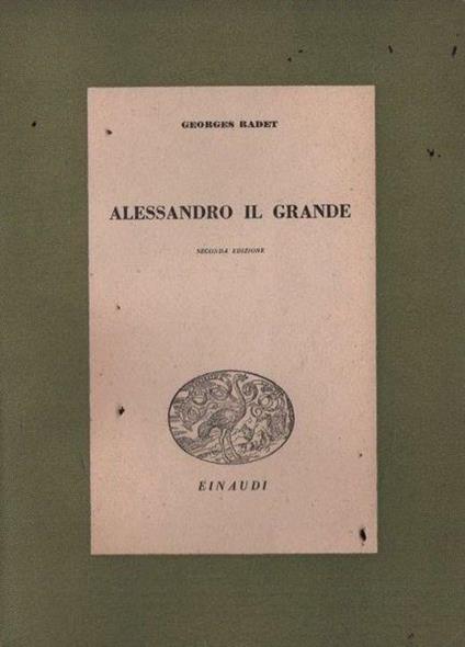 Alessandro il Grande - Georges Radet - copertina