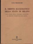 Il diritto ecclesiastico dello Stato di Milano