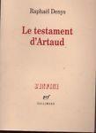 Le testament d'Artaud - copertina
