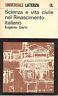 Scienza e vita civile nel Rinascimento italiano - Eugenio Garin - copertina