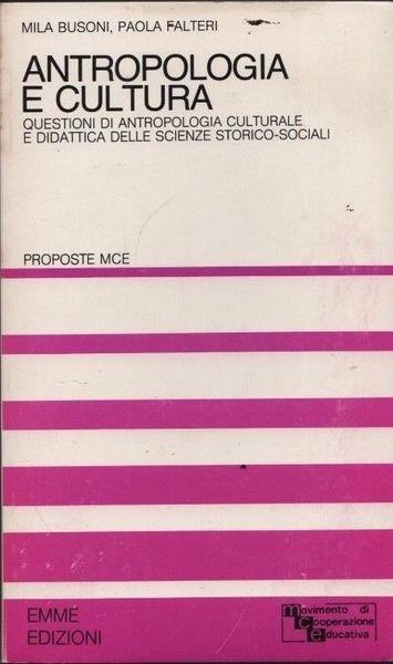Antropologia e cultura - Ferruccio Busoni - copertina