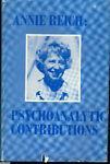 Psychoanalytic Contributions - Annie Reich - copertina