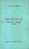 Filologia. Teoria e Saggi. Parte II - Gerardo Giraldi - copertina