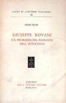 Giuseppe Rovani e il problema del romanzo nell'Ottocento